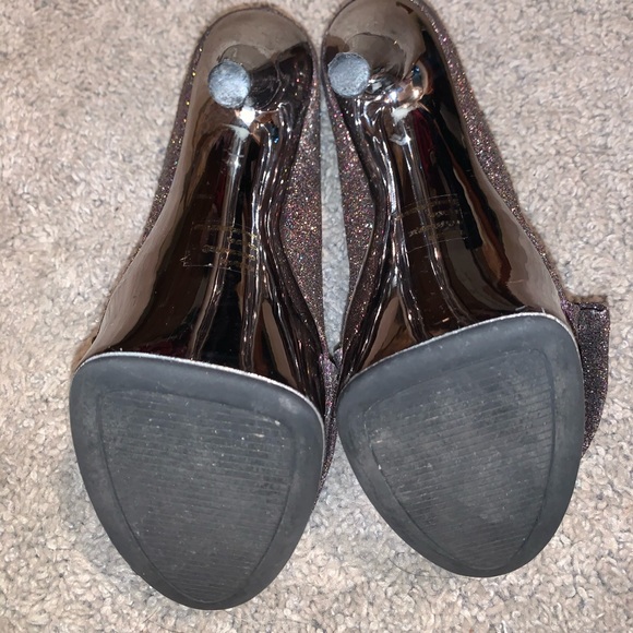 Sparkly, 6in, peep toe - Picture 4 of 5